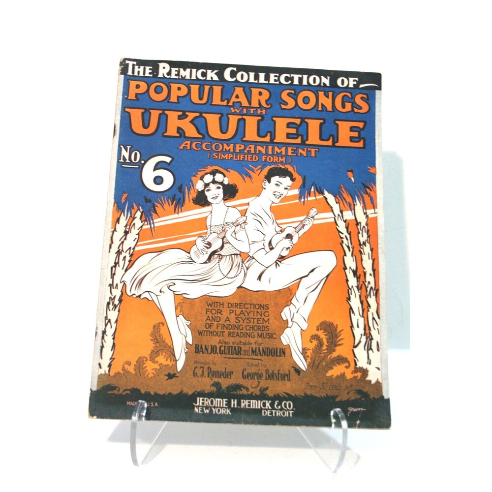 Remick Collection Popular Songs No. 6 Ukulele Accompaniment  Book Sheet Music